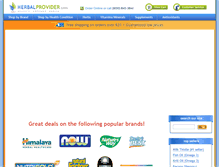 Tablet Screenshot of herbalprovider.com